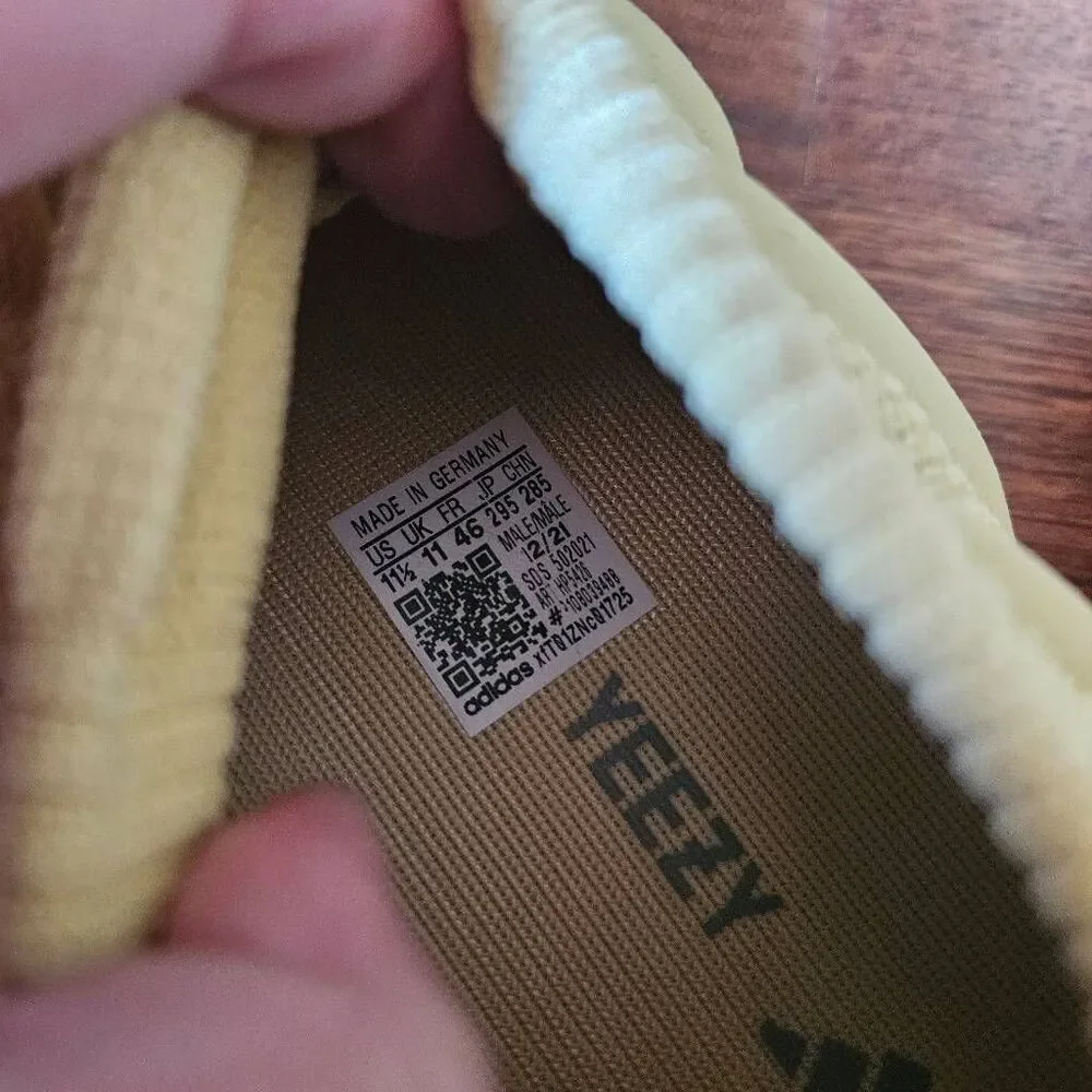 NIB Adidas Yeezy 450 Sulfur Sneakers